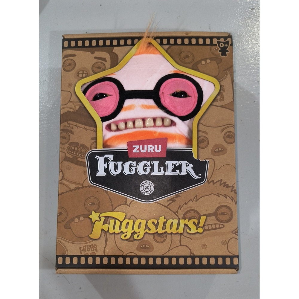 Zuru Fuggler Fuggstars Gunky Goober Plush Monster Pink Orange 15754G NIB